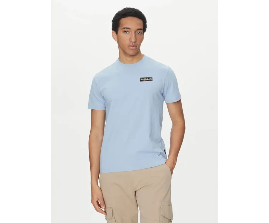 obrazek 1 Napapijri T-Shirt Iaato NP0A4HFZ Błękitny Regular Fit