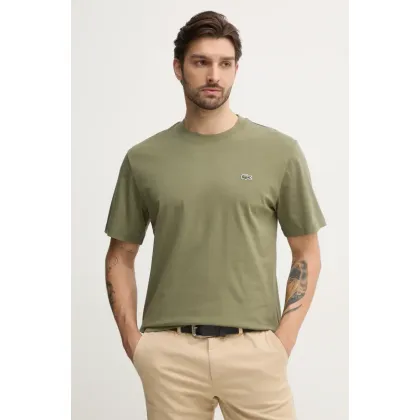Zdjęcie Lacoste t-shirt bawełniany kolor zielony TH7318