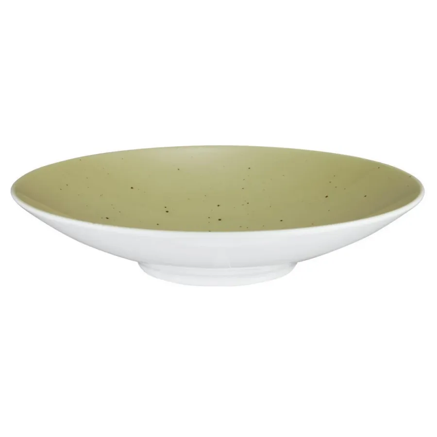 obrazek 1 Duża okrągła porcelanowa miska 28 cm w pięknym kolorze oliwki - Seltmann Weiden
