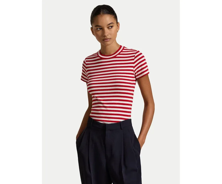 obrazek 1 Polo Ralph Lauren T-Shirt 211891520006 Czerwony Regular Fit