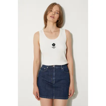 Zdjęcie Kenzo top Boke 2.0 Rib Tank Top damski kolor beżowy FE62PU4733LG.01