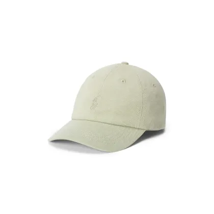 Zdjęcie Polo Ralph Lauren czapka z daszkiem bawełniana kolor zielony gładka 211967365