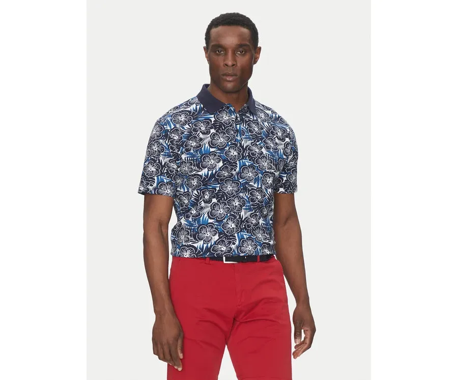 obrazek 1 Hechter Paris Polo 74028 151920 Granatowy Regular Fit