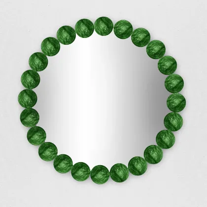 Zdjęcie Wyjątkowe kryształowe lustro Murano