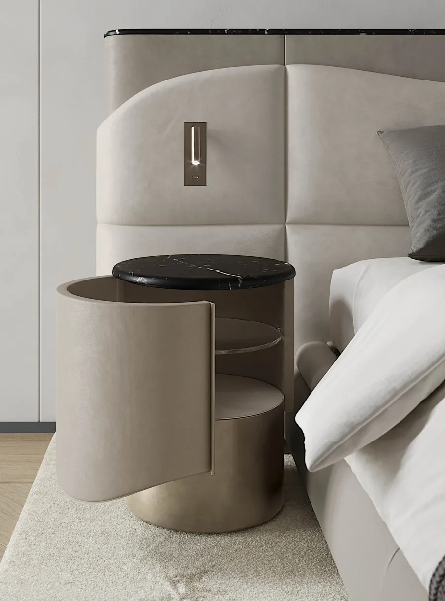 obrazek 14 Eleganckie włoskie łóżko do sypialni - styl modernistyczny