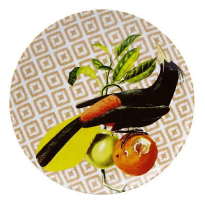 Zdjęcie Porcelanowy talerz deserowy z kolekcji Olhar o Brasil stworzonej przez architekta Chicô Gouvêa - Vista Alegre