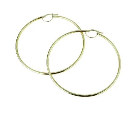 Zdjęcie Eleganckie okrągłe kolczyki dla kobiet 60 mm