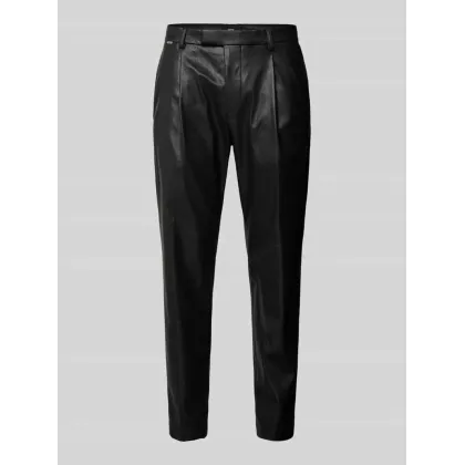 Zdjęcie Spodnie do garnituru o kroju slim fit z imitacji skóry model ‘SALTO’