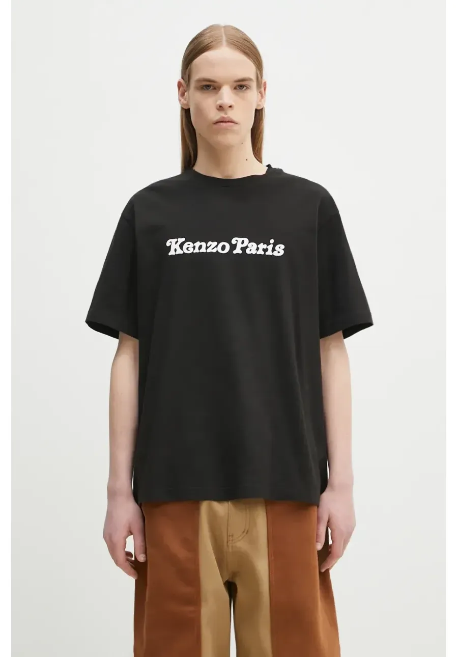 obrazek 1 Kenzo t-shirt bawełniany x Verdy kolor czarny z nadrukiem FF58TS4814SG.99J