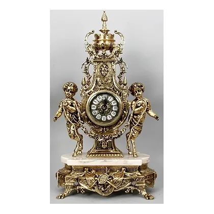 Picture Clock with angels made of bronze
