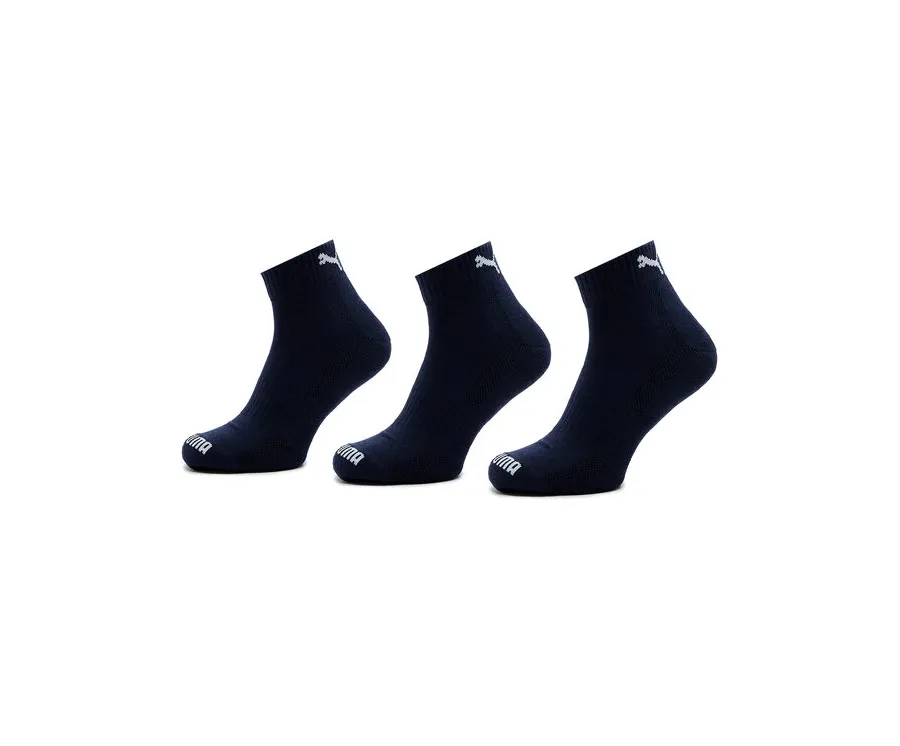 obrazek 1 Puma Zestaw 2 par wysokich skarpet unisex Cushioned Quarter 3P Unisex 907943 Granatowy