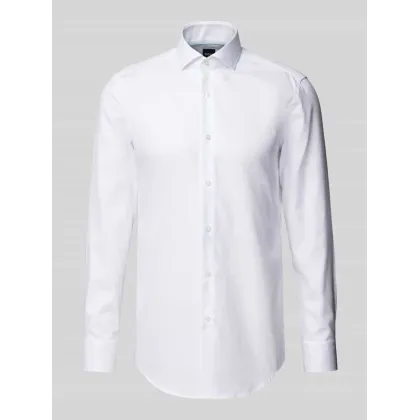 Zdjęcie Koszula biznesowa o kroju slim fit z fakturowanym wzorem model ‘Hank’