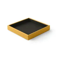 Picture An unusual tray made of Italian leather for office items