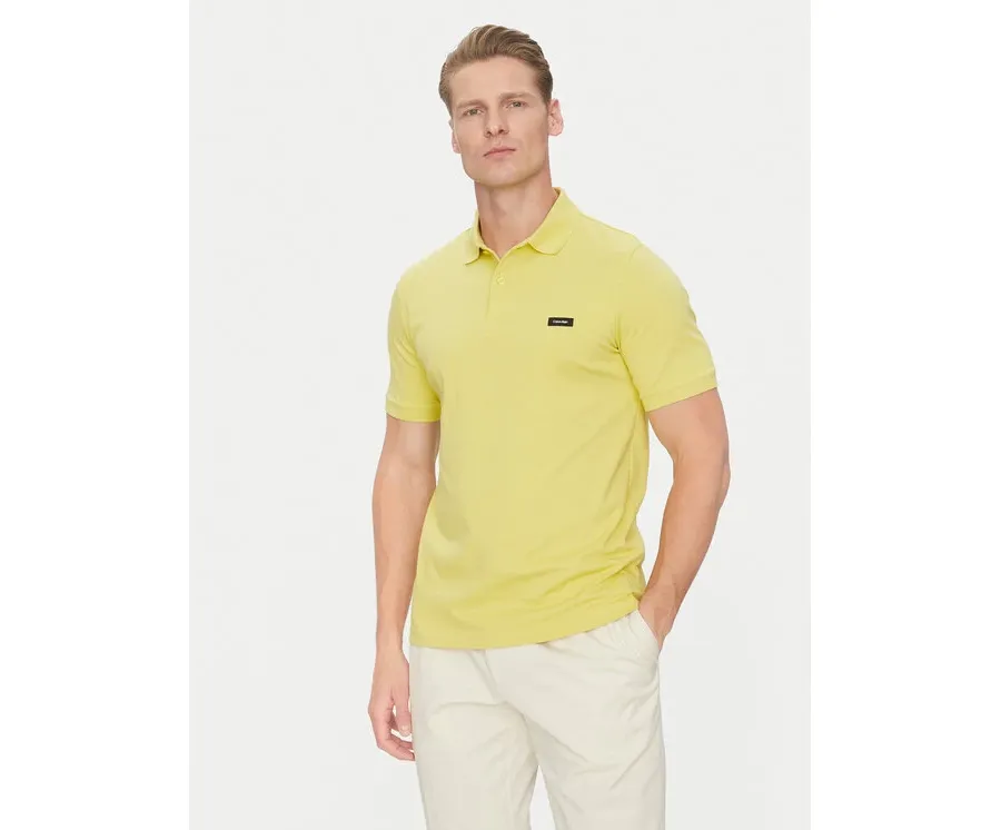 obrazek 1 Calvin Klein Polo K10K111196 Żółty Slim Fit