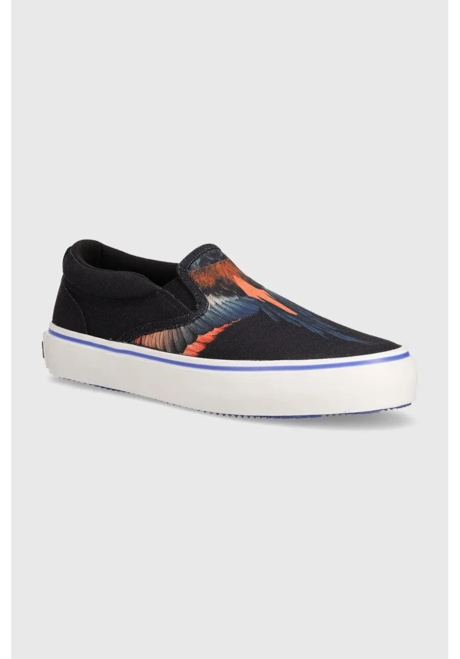 obrazek 1 Marcelo Burlon tenisówki Icon Wings Slip-On Vulcanized męskie kolor czarny CMIA079S24FAB0011026