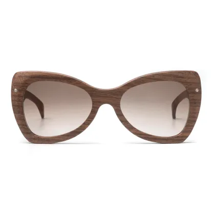 Zdjęcie Eleganckie damskie okulary wykonane z dębu - Legno Light
