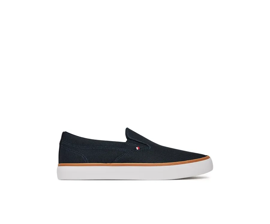obrazek 1 Tommy Hilfiger Tenisówki Th Hi Vulc Core Low Ii Slipon FM0FM05514 Granatowy