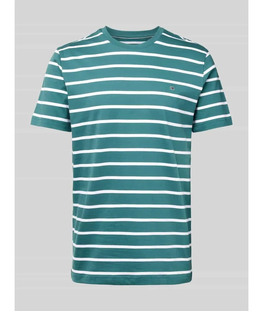 obrazek 1 T-shirt z prążkowanym okrągłym dekoltem