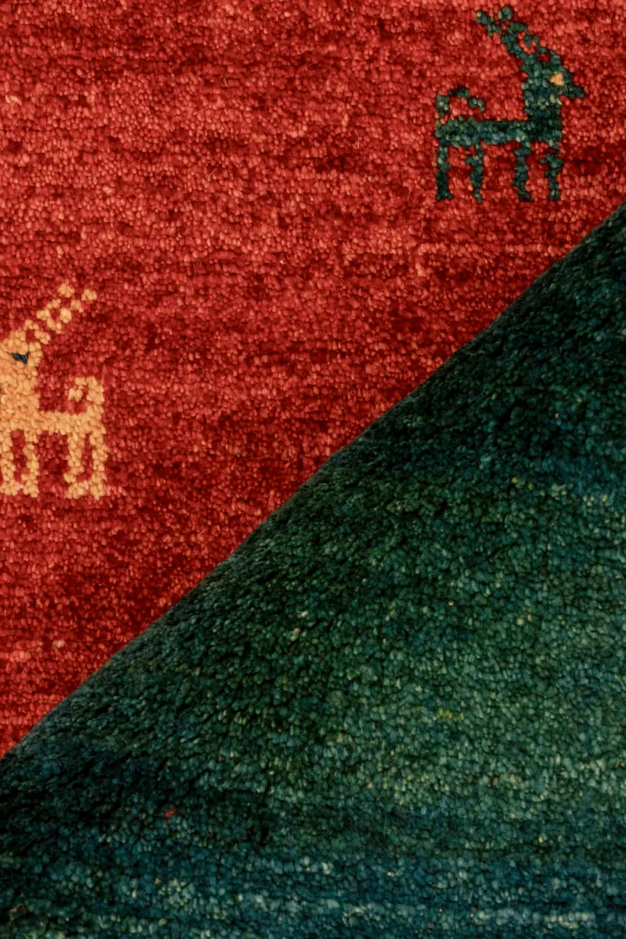 obrazek 2 Zielony wełniany ręcznie tkany dywan z Iranu - Jordan