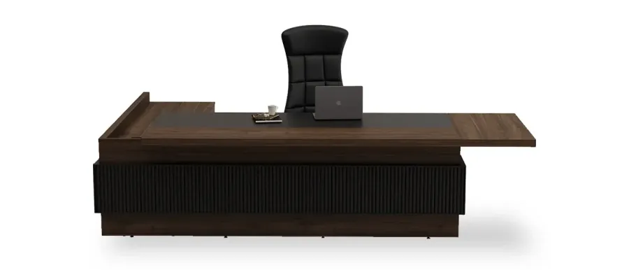 obrazek 2 Drewniany zestaw mebli do gabinetu