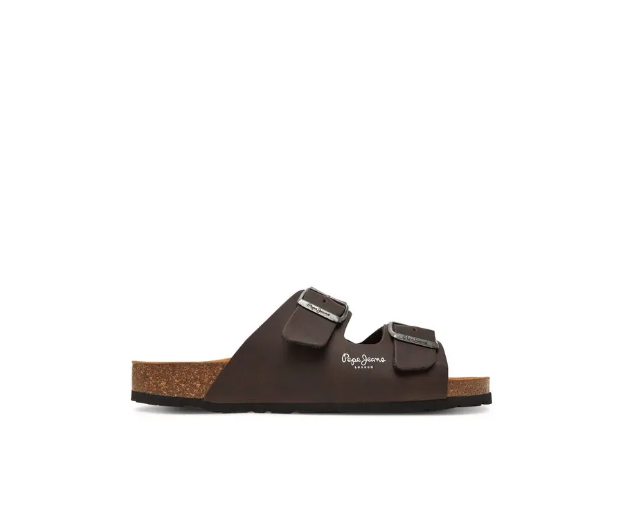 obrazek 1 Pepe Jeans Klapki PMS90108 Brązowy