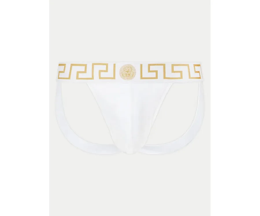 obrazek 1 Versace Slipy Jock Strap AUU01017 1A10011 Biały