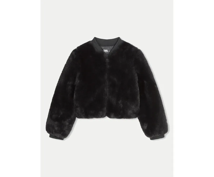 obrazek 1 Karl Lagerfeld Kids Futro Z30231 S Czarny Regular Fit