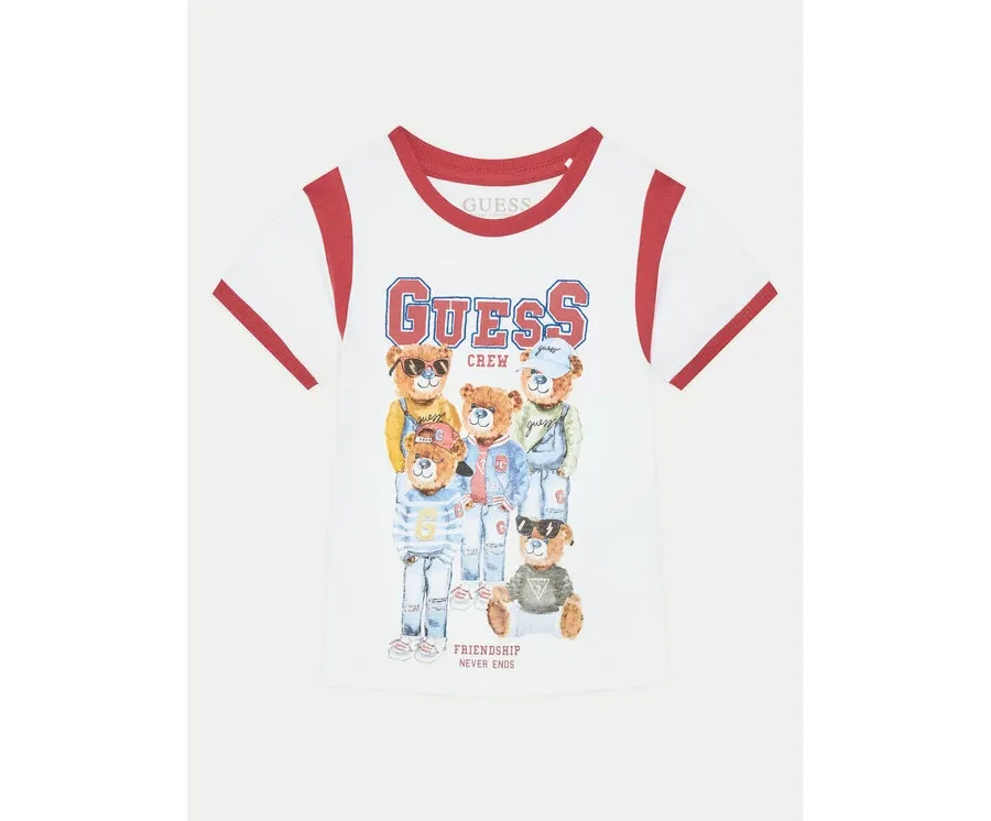 obrazek 1 Guess T-Shirt N5RI04 K8HM4 Biały Regular Fit