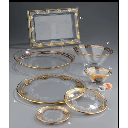 Zdjęcie Śliczne wyroby szklane na stół Eating Dec. Festoni