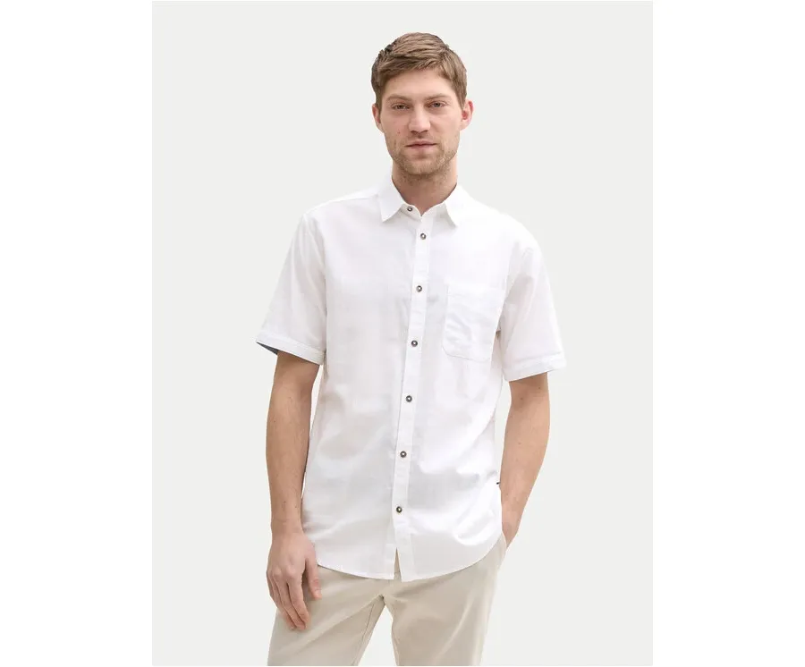 obrazek 1 Tom Tailor Koszula 1045098 Biały Regular Fit
