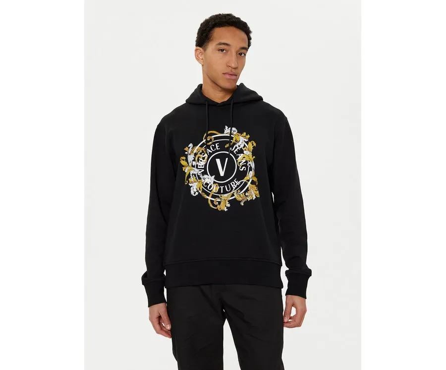 obrazek 1 Versace Jeans Couture Bluza 78GAIC01 Czarny Regular Fit