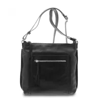 Zdjęcie Włoska torebka ze skóry w kolorze czarnym - Giudi