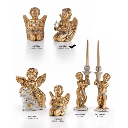 Picture Kneeling angel with a flame in his hand - Valle d'oro Patchi