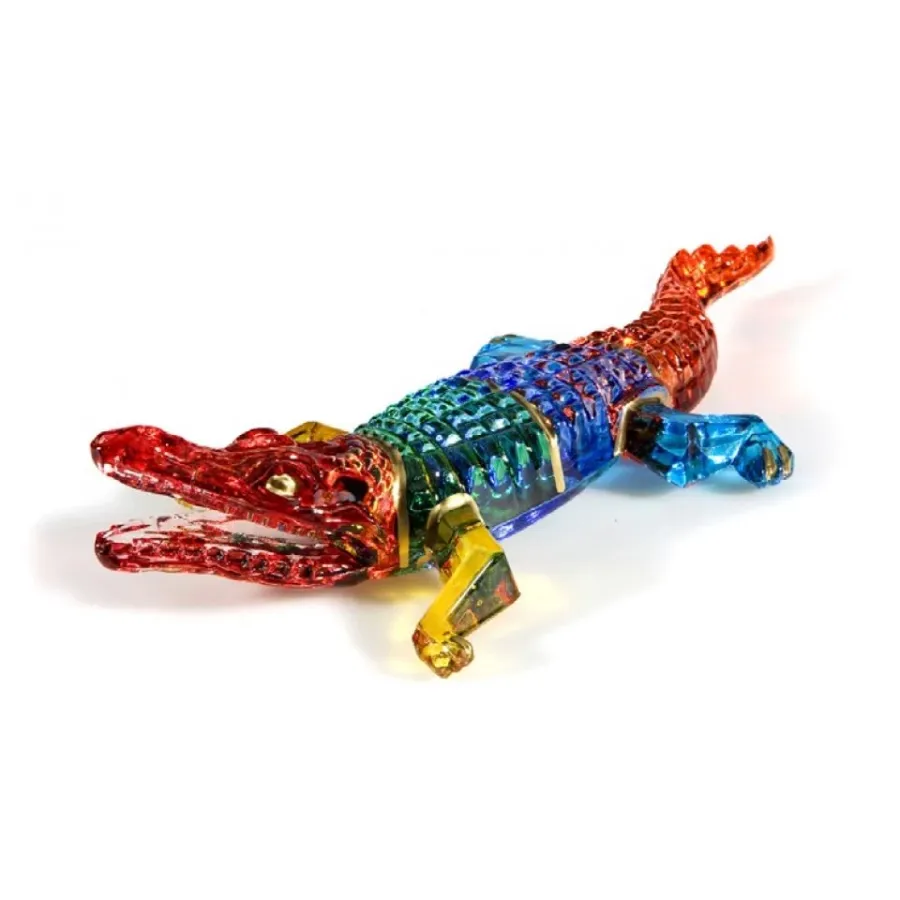 obrazek 1 Figurka krokodyla wykonana ze szkła murano (19 cm)