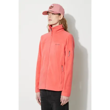Zdjęcie Columbia bluza sportowa Fast Trek II damska kolor czerwony gładka 1465351