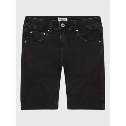 Zdjęcie Pepe Jeans Szorty jeansowe Becket Short PB800692XR0 Czarny Slim Fit