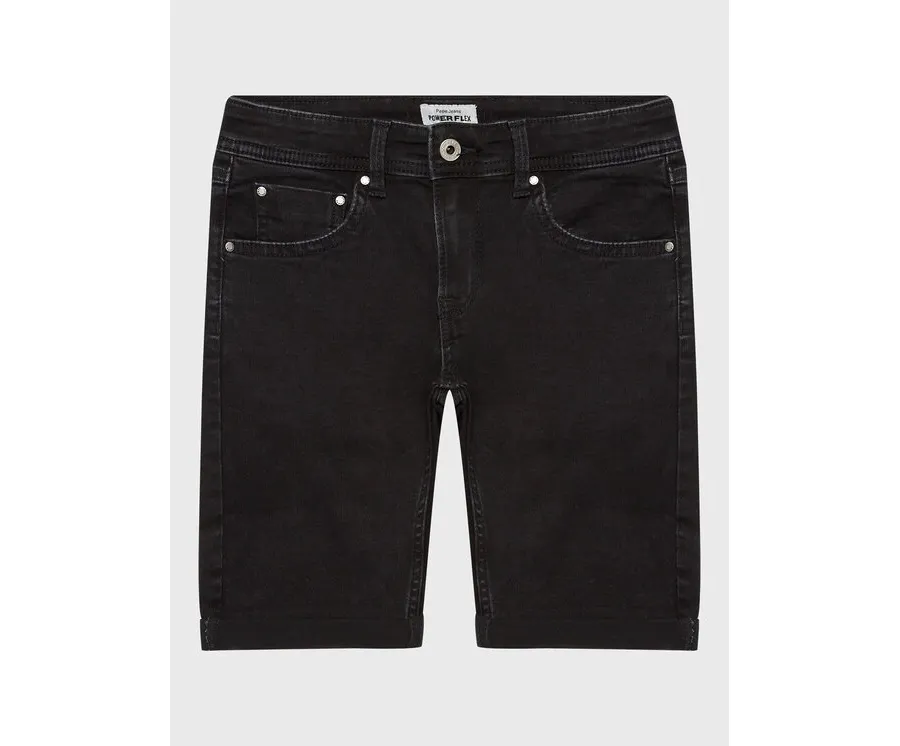 obrazek 1 Pepe Jeans Szorty jeansowe Becket Short PB800692XR0 Czarny Slim Fit