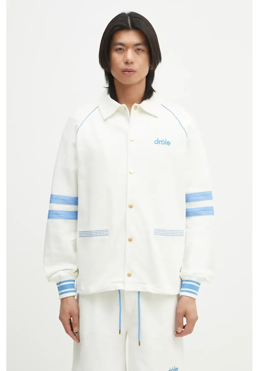 obrazek 1 Drôle de Monsieur bluza bawełniana Le Veste AprËs-sport męska kolor biały gładka G-JT227-CO162-OW