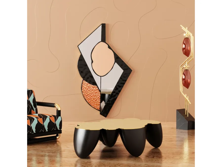 obrazek 6 Piękne duże designerskie lustro w stylu art deco