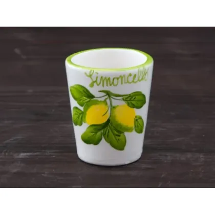 Zdjęcie Ceramiczny ręcznie malowany kieliszek - Le Ceramiche