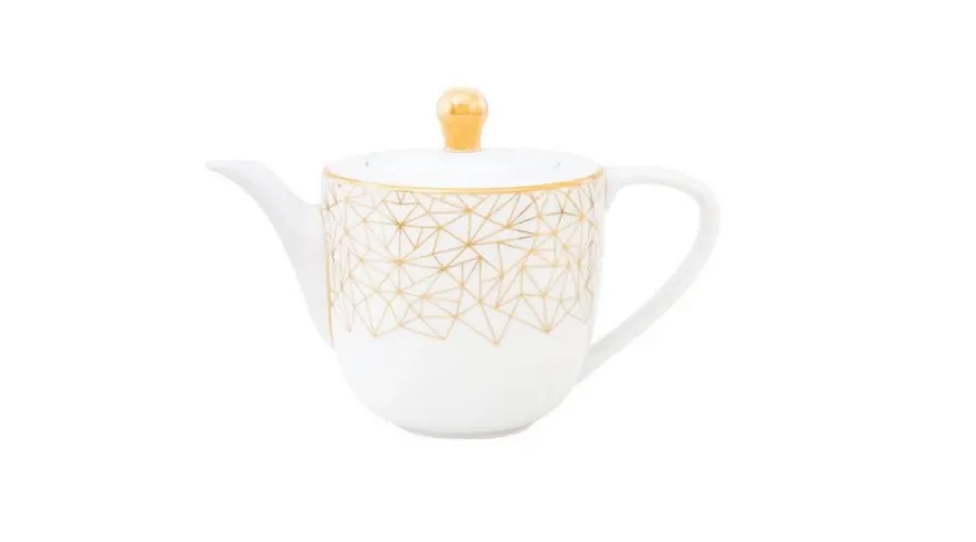 obrazek 1 Zdobiony porcelanowy dzbanek 450 ml do herbaty