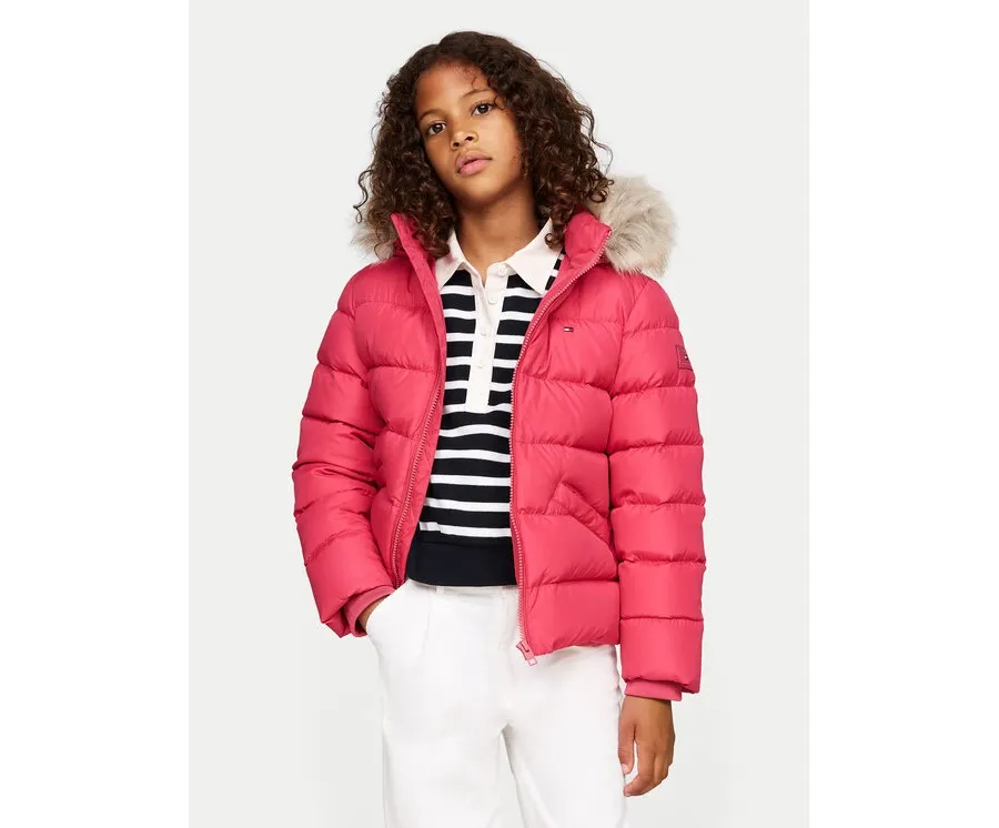 obrazek 1 Tommy Hilfiger Kurtka puchowa Essential KG0KG07399 D Różowy Regular Fit