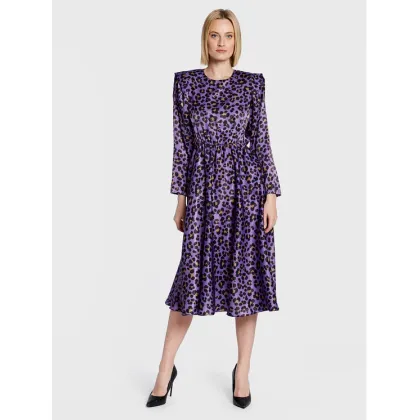 Zdjęcie Nissa Sukienka koktajlowa RC13409 Fioletowy Regular Fit