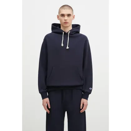 Zdjęcie Champion bluza Hooded Sweatshirt męska kolor granatowy z kapturem gładka 220705