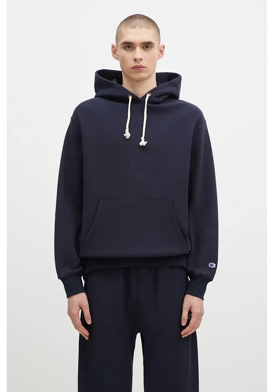 obrazek 1 Champion bluza Hooded Sweatshirt męska kolor granatowy z kapturem gładka 220705