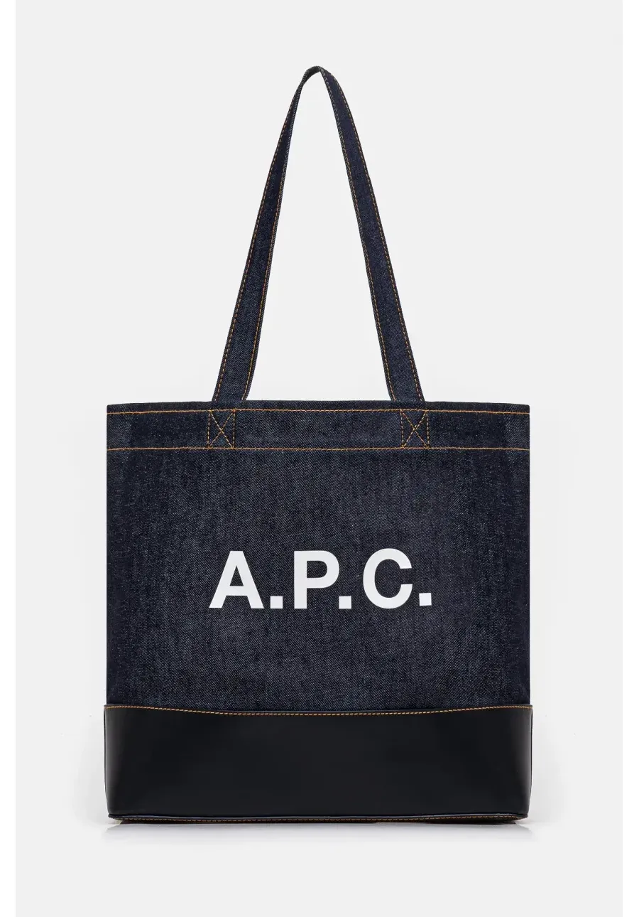 obrazek 1 A.P.C. torebka Tote Axel E W kolor granatowy CODDP.M61917