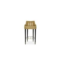 Picture Portuguese bar chair made of leather