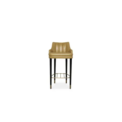 Zdjęcie Portugalskie krzesło barowe ze skóry