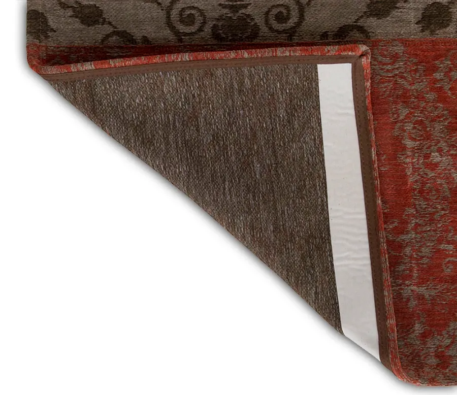 obrazek 3 Piękny pomarańczowo brązowy dywan patchwork - CORDOBA 8375
