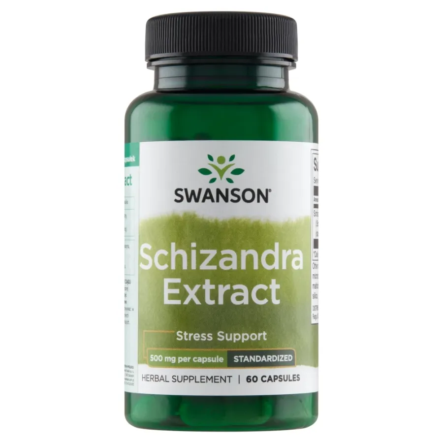 obrazek 1 Swanson Schizandra Ekstrakt Kapsułki 500 mg Kapsułki